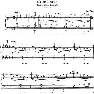 Etude 1.Liza 钢琴谱 乔治 格什温