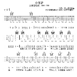 小毛驴 吉他谱