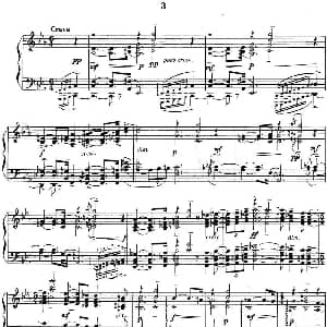 拉赫玛尼诺夫 音画练习曲3 Etudes tableaux Op.33 No.3 钢琴谱 拉赫玛尼诺夫