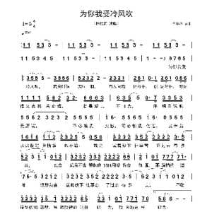​为你我受冷风吹_歌曲简谱_词曲:李宗盛 李宗盛