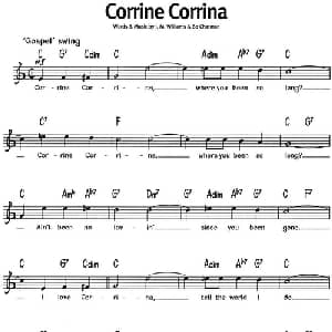 蓝调音乐:Corrine Corrina_外国歌谱