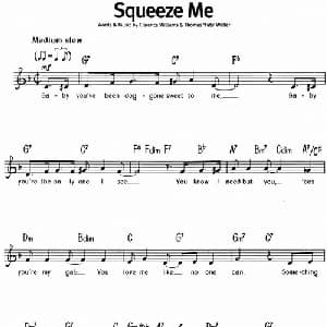 蓝调音乐:Squeeze Me_外国歌谱
