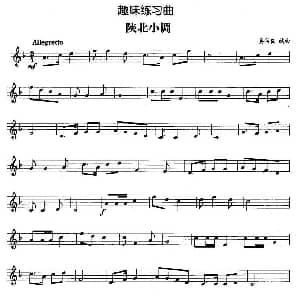 趣味练习曲 陕北小调 娄润良