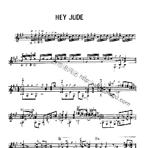 Hey Jude 吉他谱 The Beatles