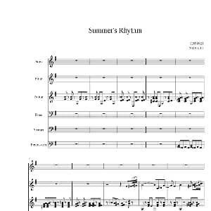 Summer's Rhythm 钢琴谱 江畔新绿