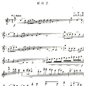 小提琴谱 | 好日子 李昕曲 高炳点改编