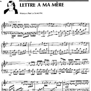 LETTRE A MA MERE 钢琴谱