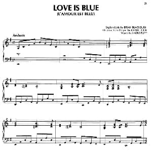 LOVE IS BLUE 钢琴谱