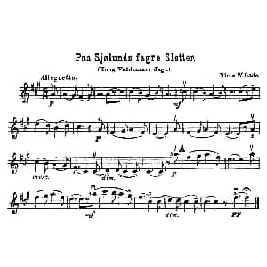 小提琴谱 | Paa Sjolunds fagre Sletter.