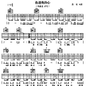 伤透我的心 吉他谱 刘嘉亮