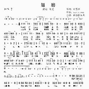 翅膀_歌谱投稿_词曲:何厚华 Bang Si hyuk