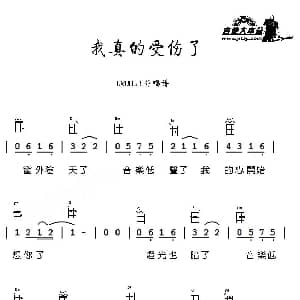 我真的受伤了 吉他谱 张学友/王菀之