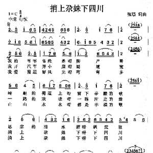 捎上尕妹下四川_歌曲简谱_词曲:张璟 张璟