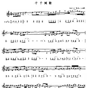 萨克斯谱 | 千千阙歌 线简谱对照版 Kohji Makanio