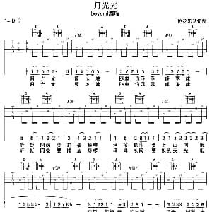月光光 吉他谱 Beyond