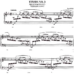 Etude 3.The Man I Love 钢琴谱 乔治 格什温