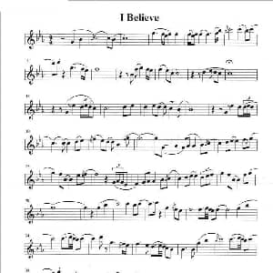 萨克斯谱 | 午夜的萨克斯 I BeIieve