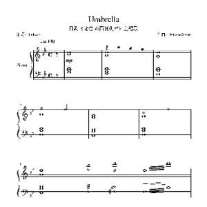 umbrella_歌谱投稿_词曲:Fukase Fukase/Saori