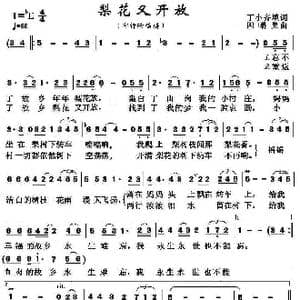 梨花又开放 邱诗晗 _歌谱投稿_词曲:丁小齐 因幡晃