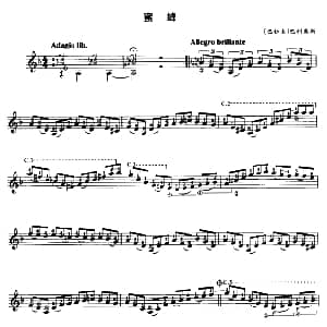 蜜蜂 吉他谱 巴拉圭 巴里奥斯