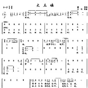 大三峡_合唱歌谱_词曲:曹勇 王佑贵