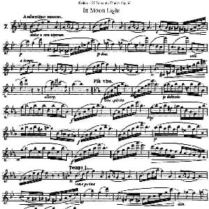 长笛曲谱 | 25首浪漫练习曲作品66号 NO.7 Kohler 柯勒