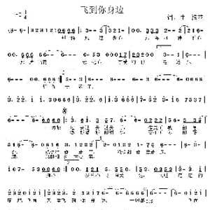 飞到你身边_歌曲简谱_词曲:浪花 浪花