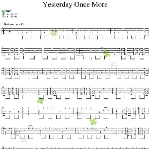 Yesterday Once More 吉他谱 卡朋特乐队
