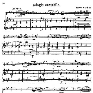 小提琴谱 | Adagio cantabile. 小提琴 钢琴伴奏