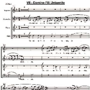 萨克斯谱 | Domine Fili Unigenite 萨克斯四重奏