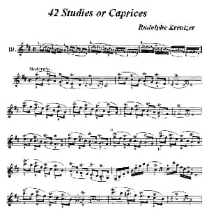 小提琴谱 | 42首练习曲或隨想曲之19 克莱采尔