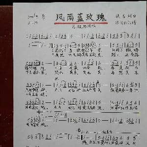 风雨蓝玫瑰_歌谱投稿_词曲:佚名 佚名