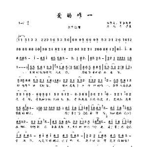 爱的唯一_歌曲简谱_词曲:李跟年 王语晨 大约冬季