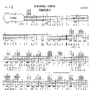 Sleeping Child 吉他谱 Micheal Learns to r