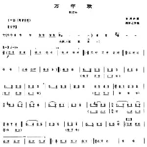 万年欢 吹打乐 唢呐谱
