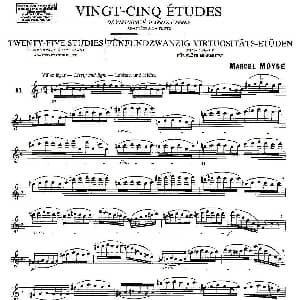长笛曲谱 | Moyse 25 Studies after Czerny flute 11 25首改编自车尔尼作品的练习曲 Moyse