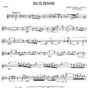 小提琴谱 | SICILIENNE 西西里舞曲 帕拉迪斯 作曲版