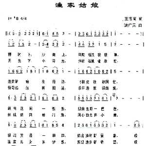 渔家姑娘_歌曲简谱_词曲:王书南 满广元