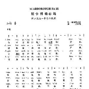 斯卡博勒市场_歌曲简谱
