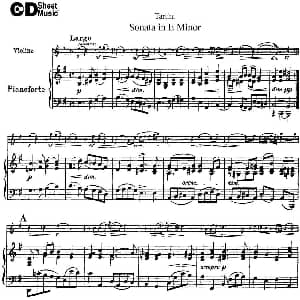 小提琴谱 | Violin Sonata in E Minor 小提琴 钢琴伴奏