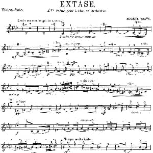 小提琴谱 | 伊萨伊作品集 Extase 伊萨伊