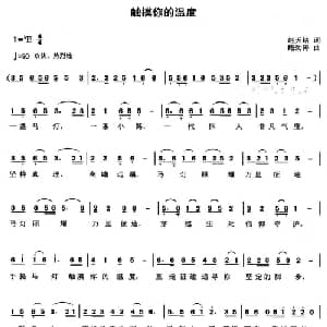触摸你的温度_通俗唱法乐谱_词曲:赵天铭 鲍劲涛
