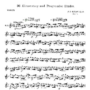 小提琴谱 | 开塞 KAYSER 36首小提琴练习曲之3