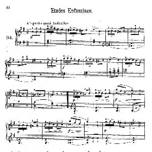 Etudes Enfantines Op.37 钢琴谱 亨利 莱蒙 Henry Lemoine
