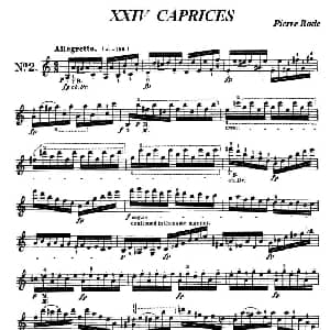 小提琴谱 | 24首小提琴练习曲之2 罗德