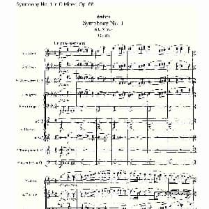 C小调第一交响曲, Op.68 第一乐章