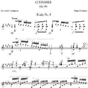 Mauro Giuliani 12 Studies,Op.48 吉他谱