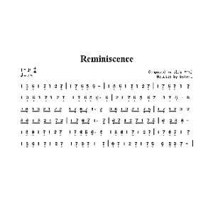 Reminiscence_歌曲简谱_词曲: 梶浦由记
