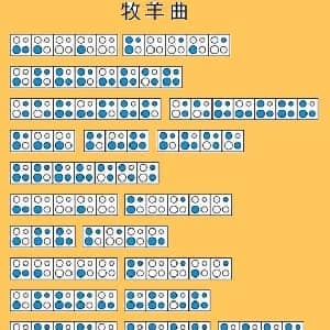 牧羊曲 四孔陶笛谱