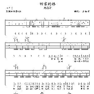 回家的路 吉他谱 刘德华 王福熠